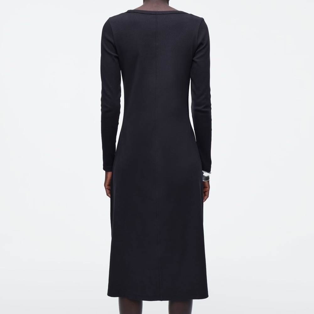 💙NEW💙COS Ribbed Cotton Midi Dress - Picture 5 of 7